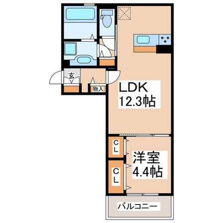 D-room出水の物件間取画像